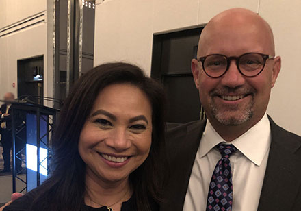 With Aurora Austriaco at the Asian American Bar Association Installation and Awards Ceremony